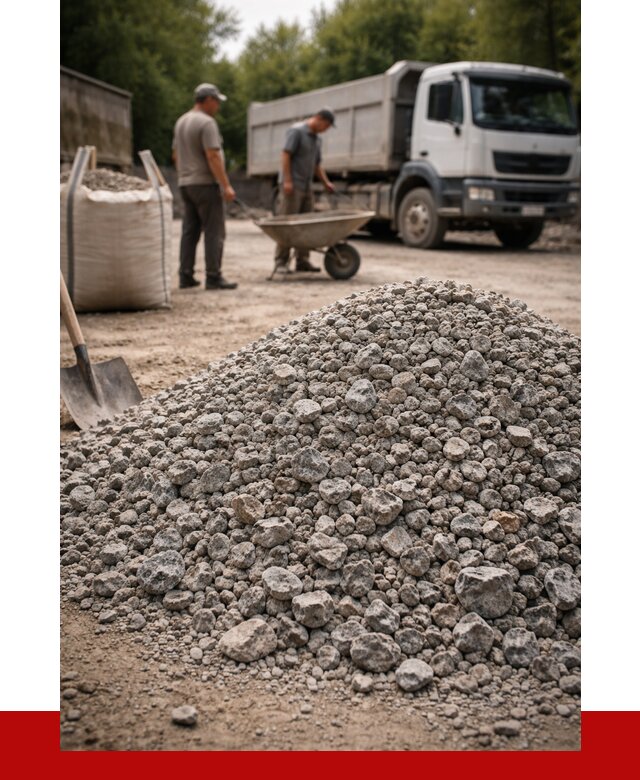 Гранитный щебень фракция 20-40 в Назрани от 3287 руб. ПРОНЕРУДНзр