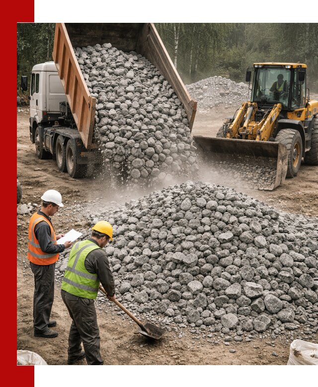 Гранитный щебень фракция 70-150 доставка в Назрани