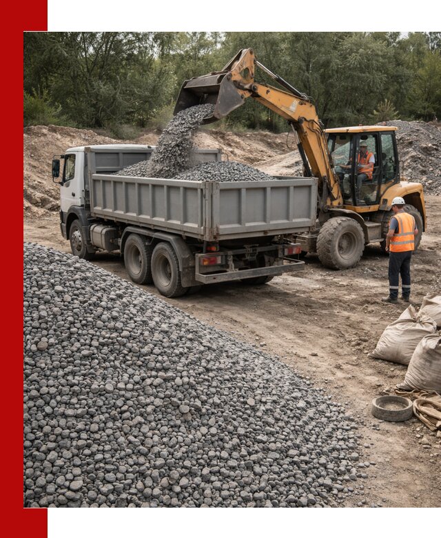 Доставка гравийного щебня в Назрани оптом и в розницу