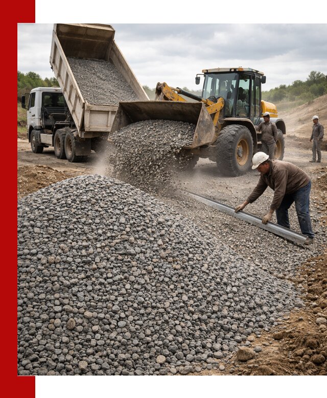 Гравийный щебень фракция 5-20 с доставкой в Назрани