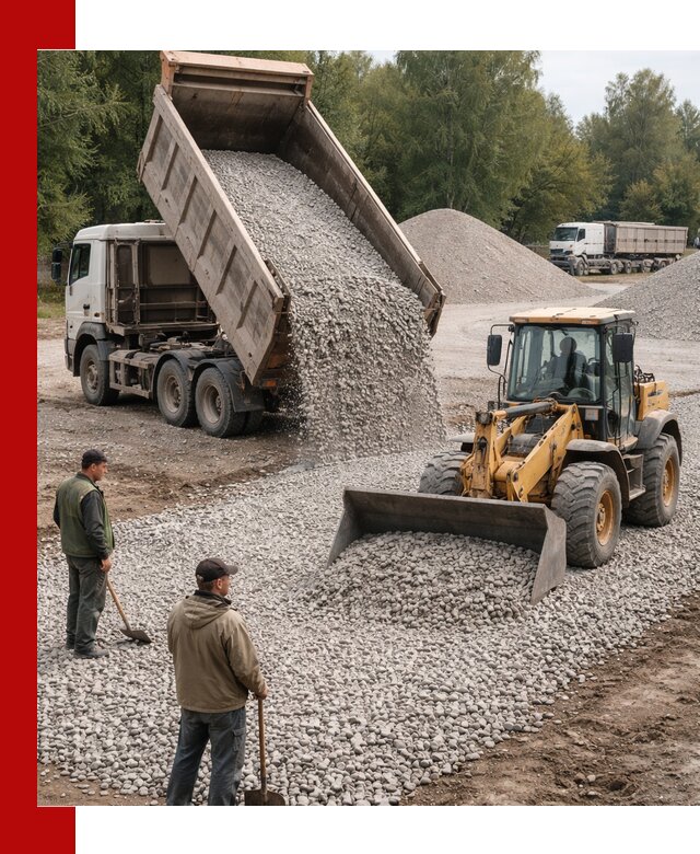 Купить гравийный щебень фракция 20-40 в Назрани с доставкой