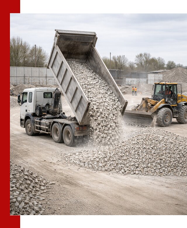 Доставка и продажа известнякового щебня в Назрани