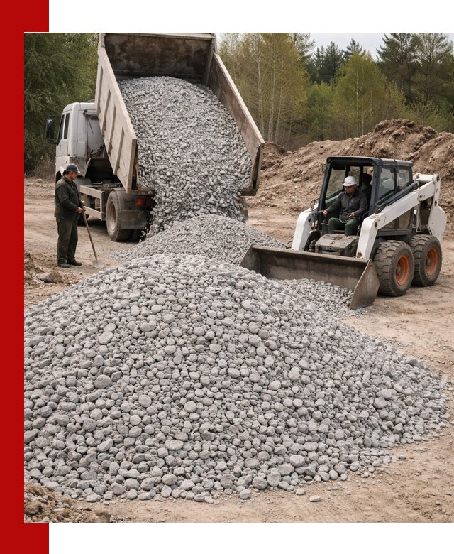 Доставка доломитового щебня в Назрани напрямую от карьера