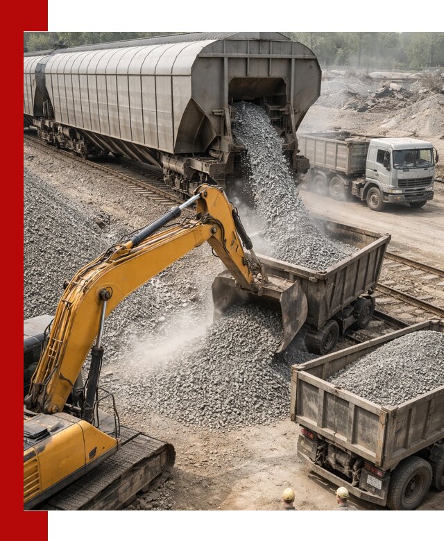 Доставка железнодорожного щебня в Назрани крупными партиями быстрого отгруза