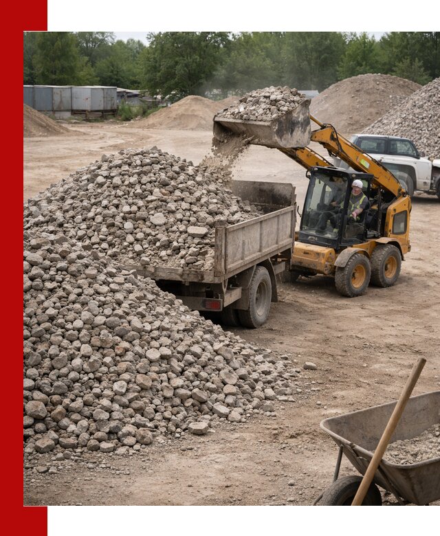 Доставка вторичного щебня в Назрани для строительных работ