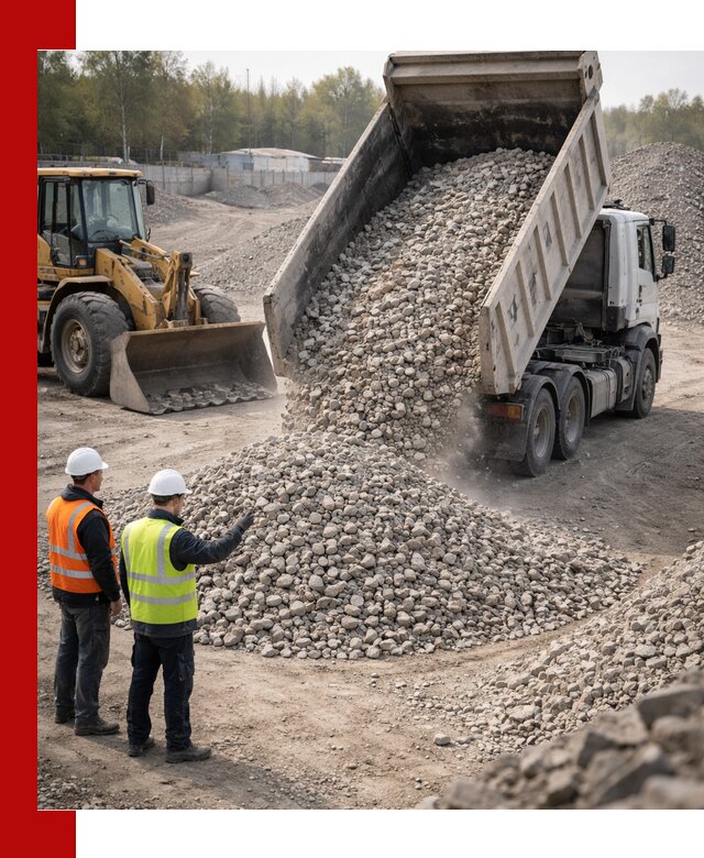 Вторичный щебень фракция 40–70 доставка в Назрани