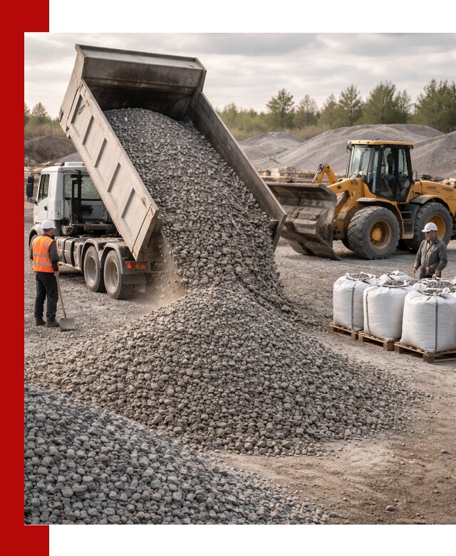 Бетонный щебень фракция 5–20 с доставкой в Назрани