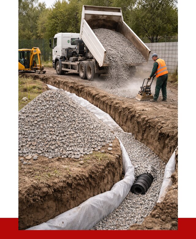 Щебень для дренажа в Назрани от 1900 р., ПРОНЕРУДНзр доставка