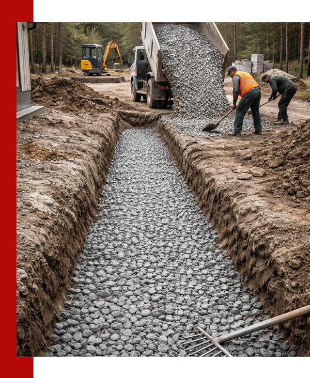 Щебень для дренажа с доставкой в Назрани высокого качества