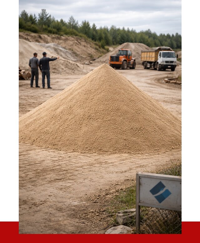 Карьерный песок навалом в Назрани от 1849 р. | ПРОНЕРУДНзр