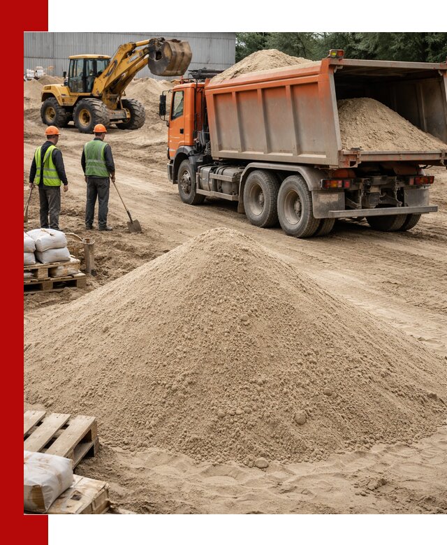 Доставка и продажа мытого речного песка в Назрани