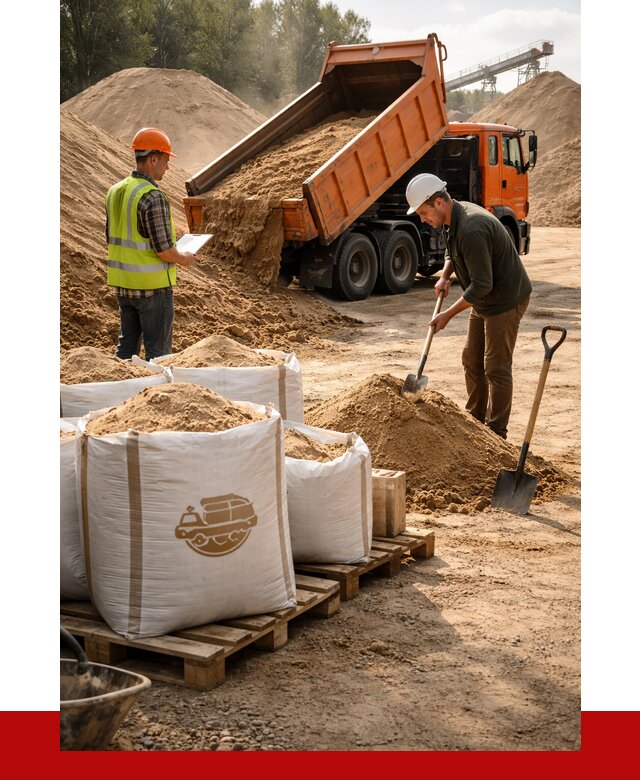 Строительный песок в Назрани от 2260 р. с доставкой, ПРОНЕРУДНзр