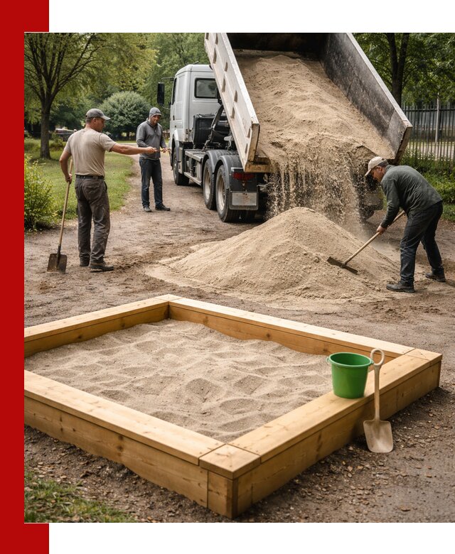 Песок для песочницы с доставкой в Назрани недорого и чистый