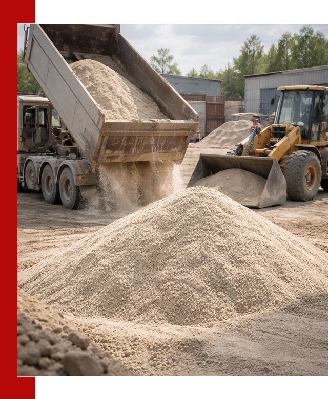 Кварцевый песок с доставкой в Назрани для строительных работ