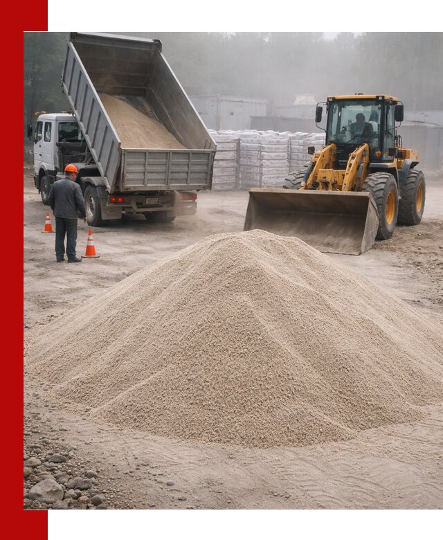 Кварцевый песок фракция 0–8 для стройработ в Назрани