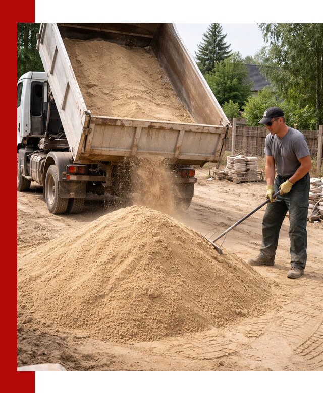 Доставка сухого песка самосвалами в Назрани