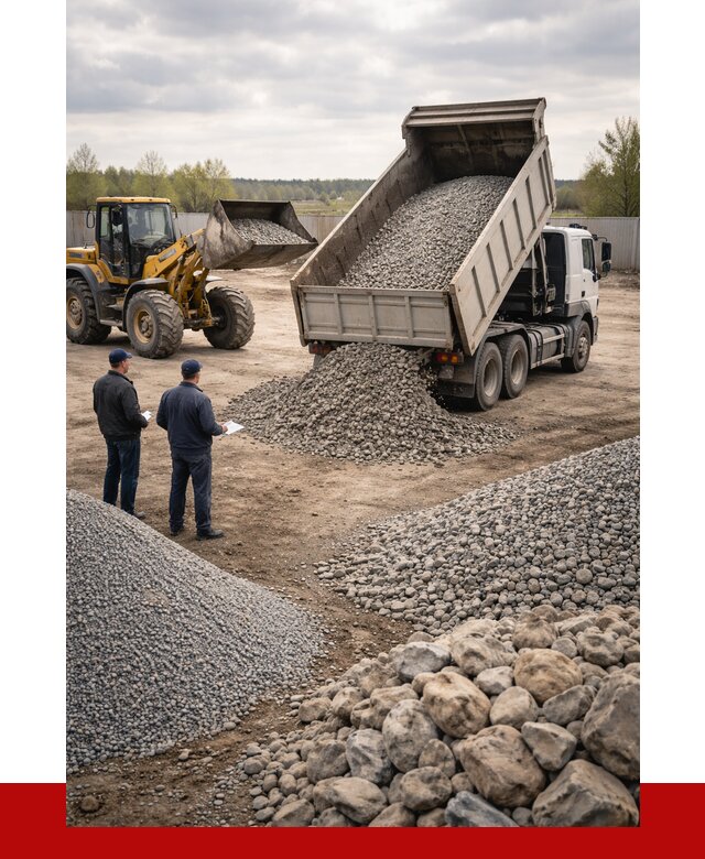 Гравий и камень с доставкой в Назрани от 4314 р. - ПРОНЕРУДНзр
