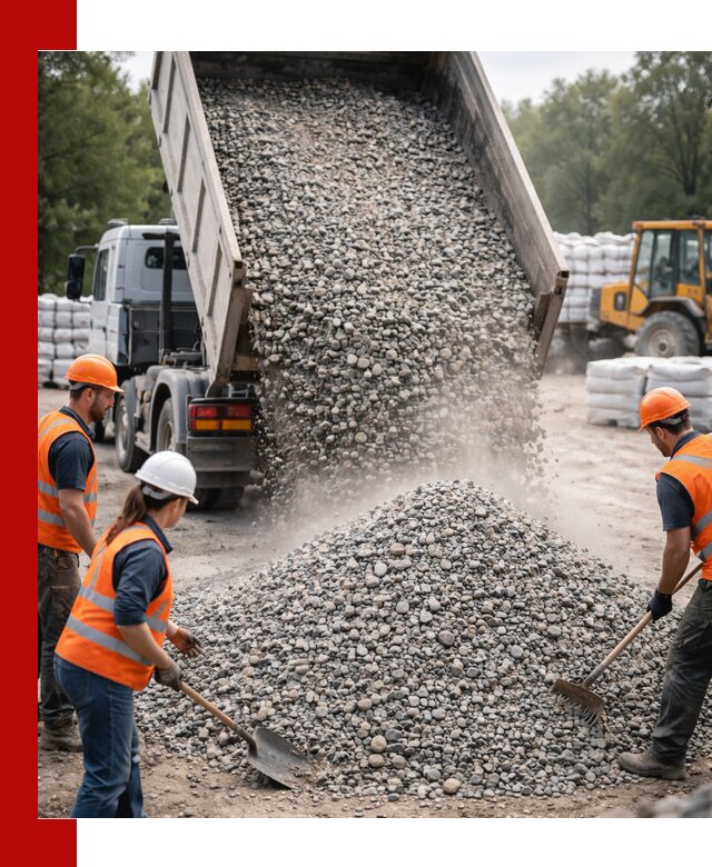 Доставка гравия и камня в Назрани оптом и в розницу