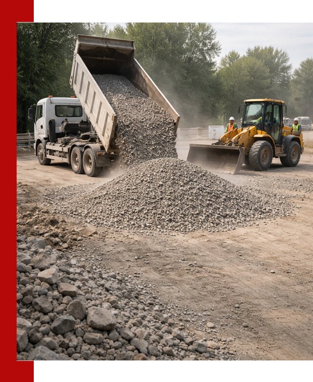 Гравий фракция 5–20 доставка в Назрани оптом и в розницу