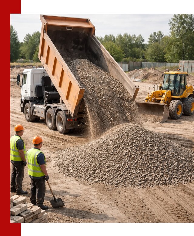 Доставка щебёночно-песчаной смеси ЩПС С7 в Назрани