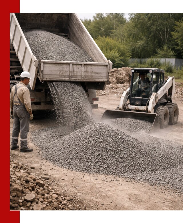 Доставка гравийного отсева 0-5 в Назрани оптом и в розницу