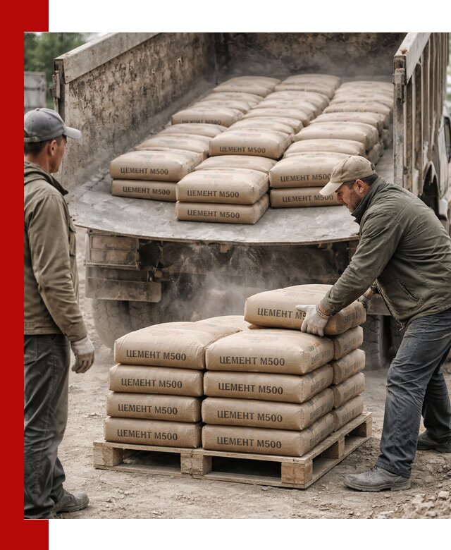 Цемент М500 с доставкой самосвалом в Назрани