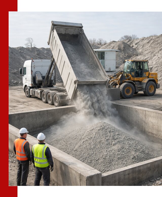 Доставка цемента навалом в Назрани крупными партиями