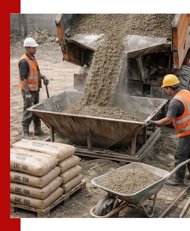 Доставка цементно-песчаной смеси М100 в Назрани