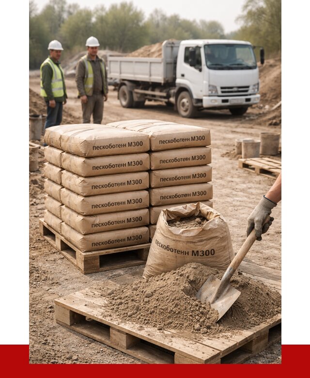 Пескобетон М300 в Назрани с доставкой от 4776 р. за куб | ПРОНЕРУДНзр