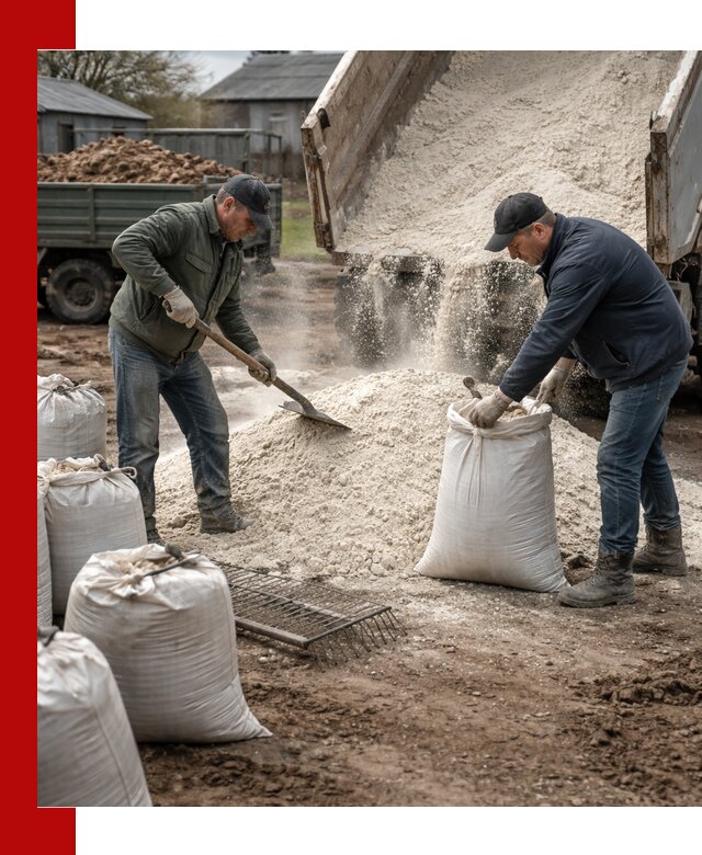 Доставка извести пушонки в Назрани оптом и мелким оптом