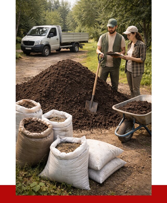 Купить грунт с доставкой в Назрани от 4622 р. за м3 | ПРОНЕРУДНзр