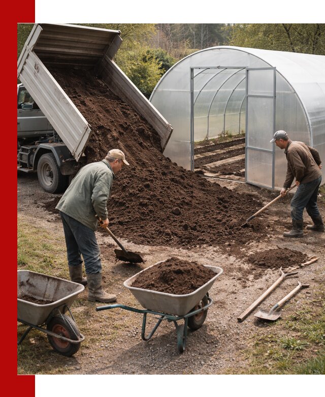 Грунт для теплицы с доставкой в Назрани — плодородный субстрат под растения