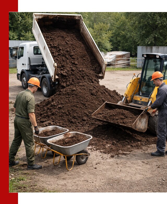 Доставка торфо-земляной смеси в Назрани для огорода и ландшафта