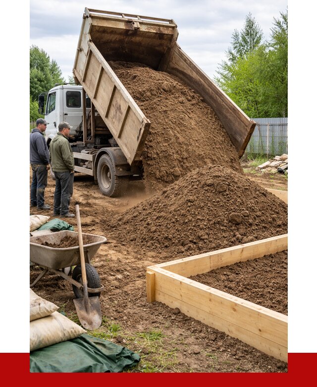 Торфо песчаная смесь в Назрани с доставкой от 1900 р. | ПРОНЕРУДНзр