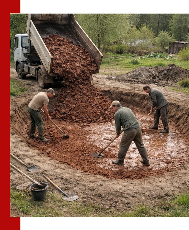 Купить качественную глину для пруда в Назрани