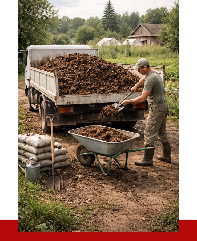 Купить коровий навоз с доставкой в Назрани от 1849 р. | ПРОНЕРУДНзр