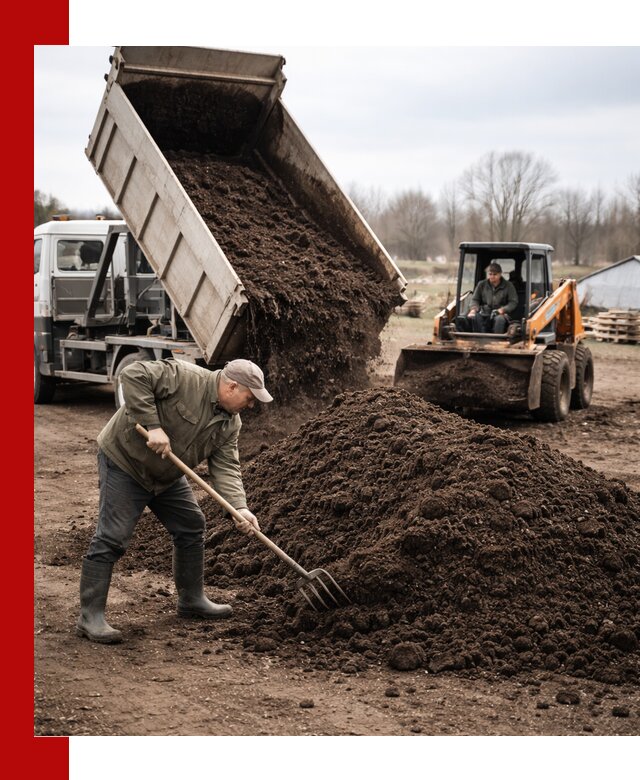 Доставка и продажа перегноя в Назрани быстро и дешево