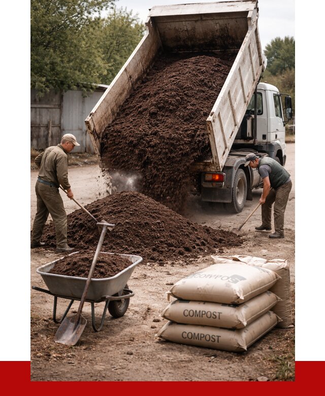 Купить компост в Назрани от 4314 р. за куб с доставкой | ПРОНЕРУДНзр
