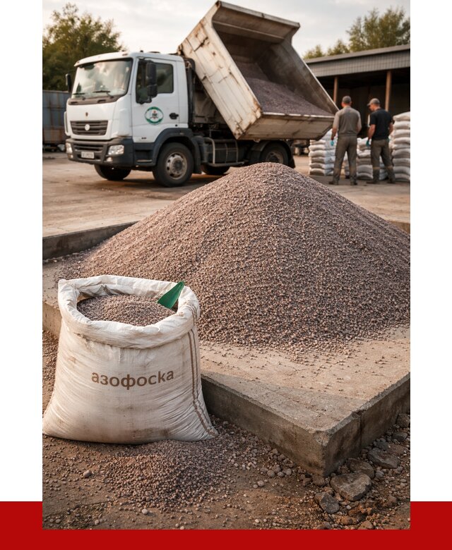 Купить азофоска в Назрани с доставкой от 1233 р. за куб | ПРОНЕРУДНзр