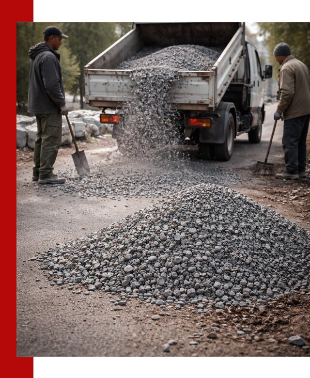 Гранитная крошка для посыпки дорог и тротуаров в Назрани