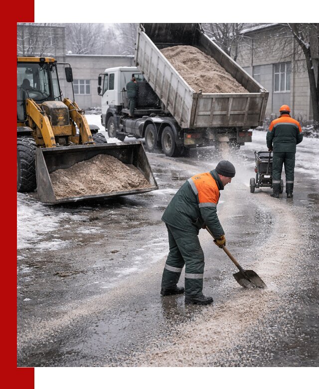 Реагент против гололеда с доставкой и нанесением в Назрани