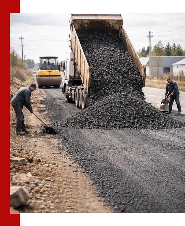 Асфальтовая крошка для дорог в Назрани — поставка и доставка