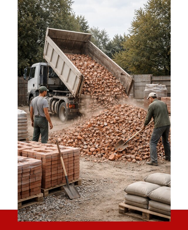 Бой кирпича в Назрани с доставкой от 4314 руб/куб | ПРОНЕРУДНзр