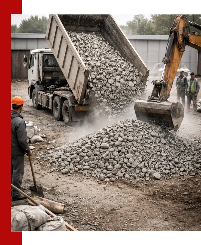 Доставка дробленого бетона в Назрани оптом и в розницу