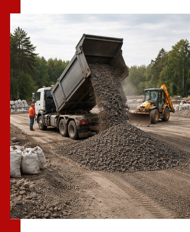 Доставка дробленого асфальта в Назрани для дорожных работ