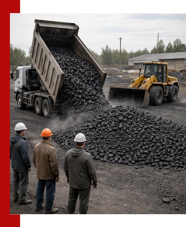 Доставка угля антрацита в Назрани с самосвалами и погрузкой