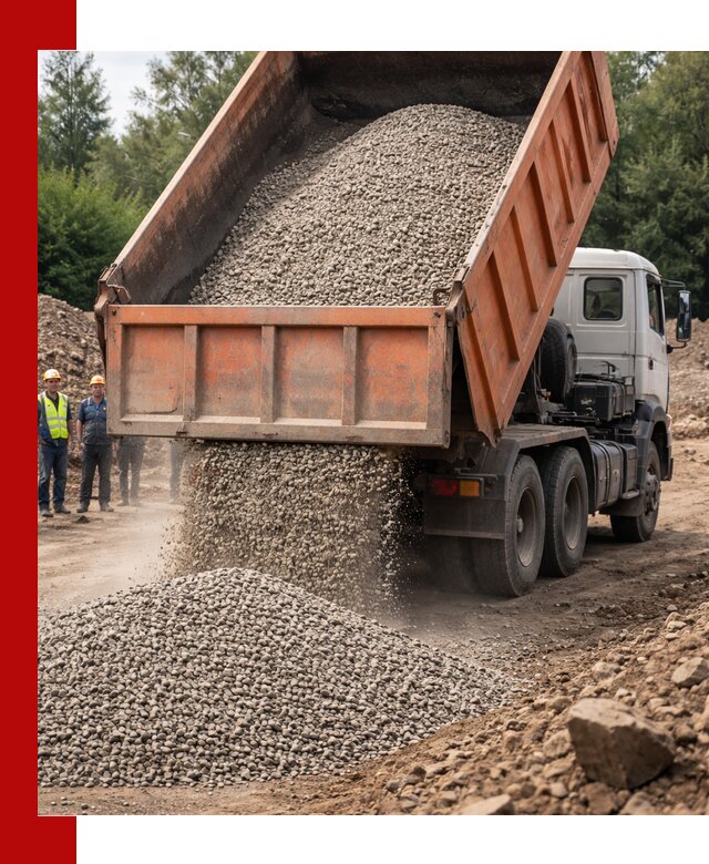 Доставка сыпучих материалов самосвалом в Назрани быстро и надежно