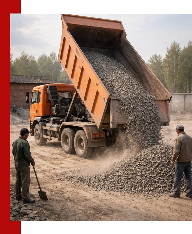 Доставка самосвалом 20 м3 в Назрани быстро и надежно