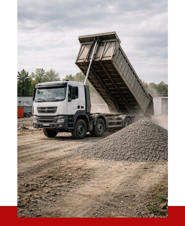 Доставка самосвалом 40 кубов в Назрани от 9245 р. | ПРОНЕРУДНзр