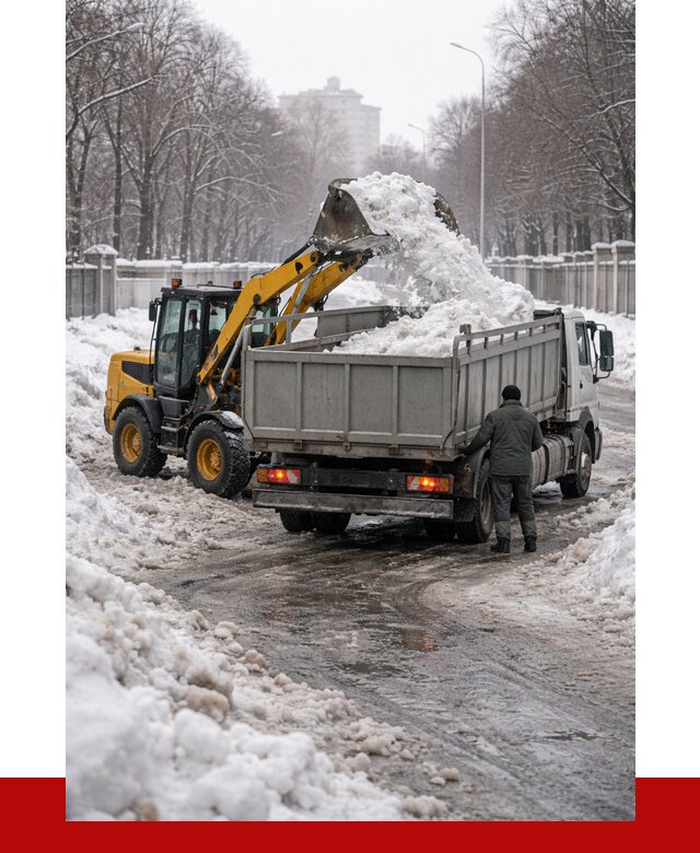 Вывоз снега с погрузкой в Назрани от 3595 р. ПРОНЕРУДНзр
